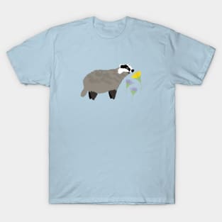 Badger and dandelions T-Shirt